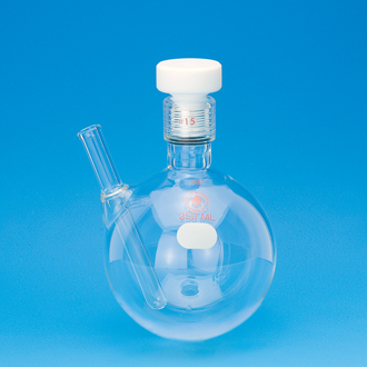壓力燒瓶，圓底, 帶側(cè)溫度計套管
